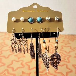 6 Sets of Earrings, NWT